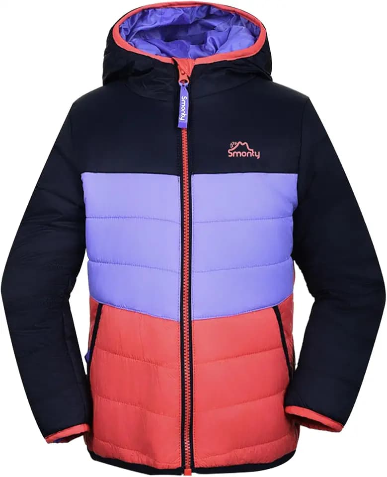 SMONTY Kinder Funktionsjacke,Leichte Warme Steppjacke für Winter