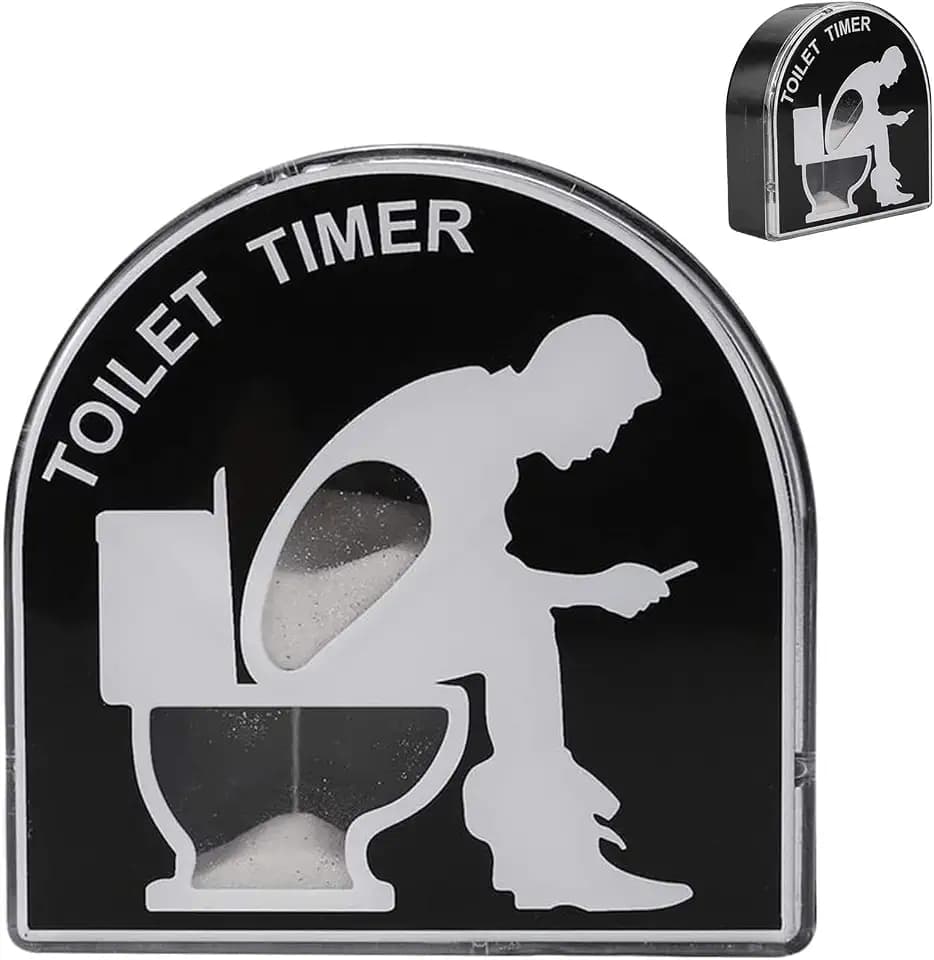 5 Minuten Sand Toilette Sanduhr Timer, Kinder Bürsten Timing Tool Hausgarten Home Decor Spielzeug, lustige Geschenke für Männer, Ehemann, Papa, Vatertag, Geburtstags-Gag (C)