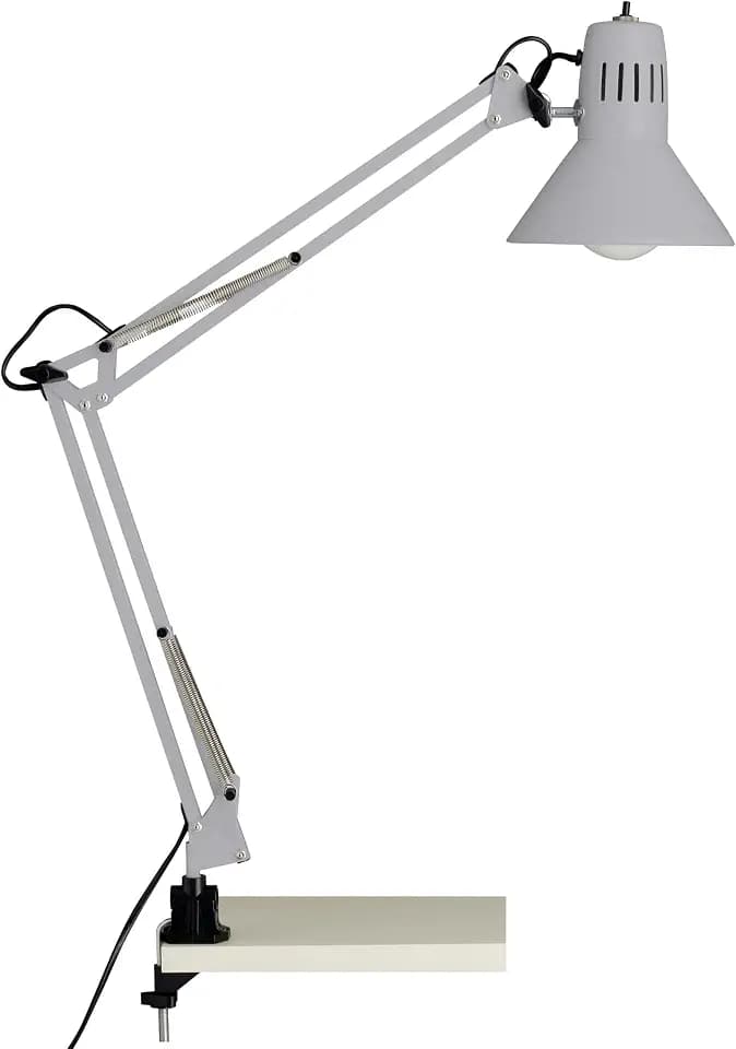Brilliant Lampe, Hobby Schreibtischklemmleuchte titan, Metall, 1x A60, E27, 40W,Normallampen (nicht enthalten)