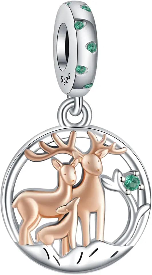 Simpman Anhänger aus 925er Sterlingsilber und Gold, passend für europäische Armbänder und Halsketten, ein tolles Schmuckgeschenk zum Geburtstag für Frauen.