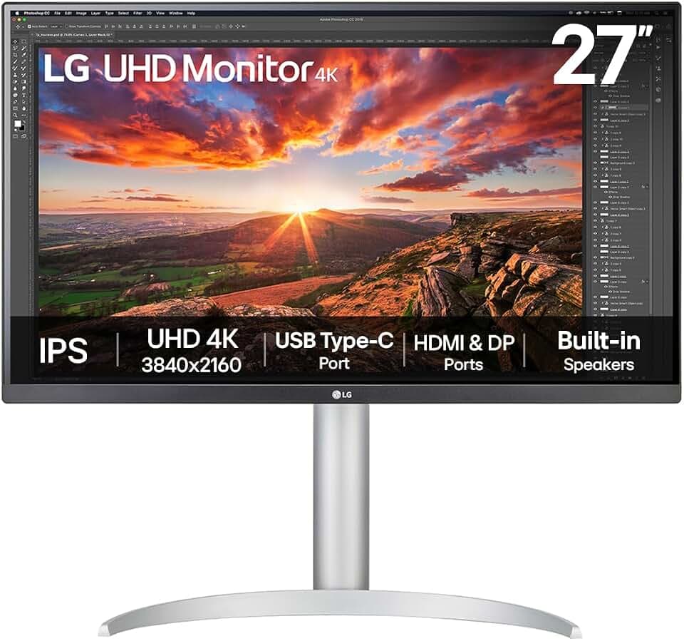LG 27UP850K-W Monitor PC 68,6 cm [27] 3840 x 2160 Pixel 4K Ultra HD LED Nero (LG 27UP850K-W - LED monitor - 27 - 3840 x 2160 4K UHD [2160p] @ 60 Hz - IPS - 400 cd/m? - 1200:1 - DisplayHDR 400 - 5 ms