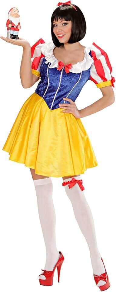 W WIDMANN MILANO Party Fashion - Kostüm Märchenprinzessin, Kleid, Strumpfband, Schleife, Prinzessin, Königin, Märchenkostüm