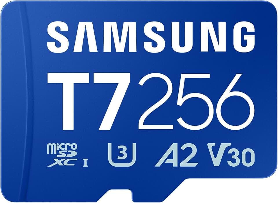 Samsung T7 microSD-Karte, 256 GB, Speicherkarte für Mobile Games auf Smartphones, Tablets und Handheld-Konsolen, UHS-I U3, Full HD & 4K UHD, 170 MB/s Lesen, MB-MB256T/WW