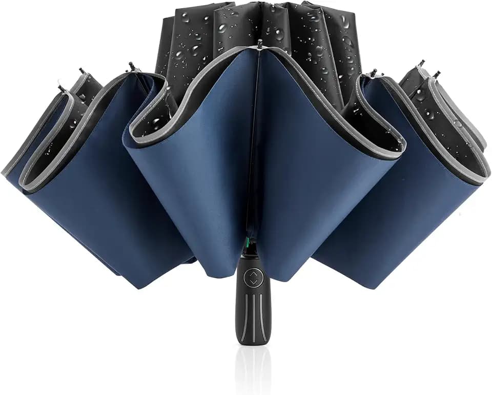 G4Free 54 Inch Inverted Umbrella Windproof Large Umbrella for Rain