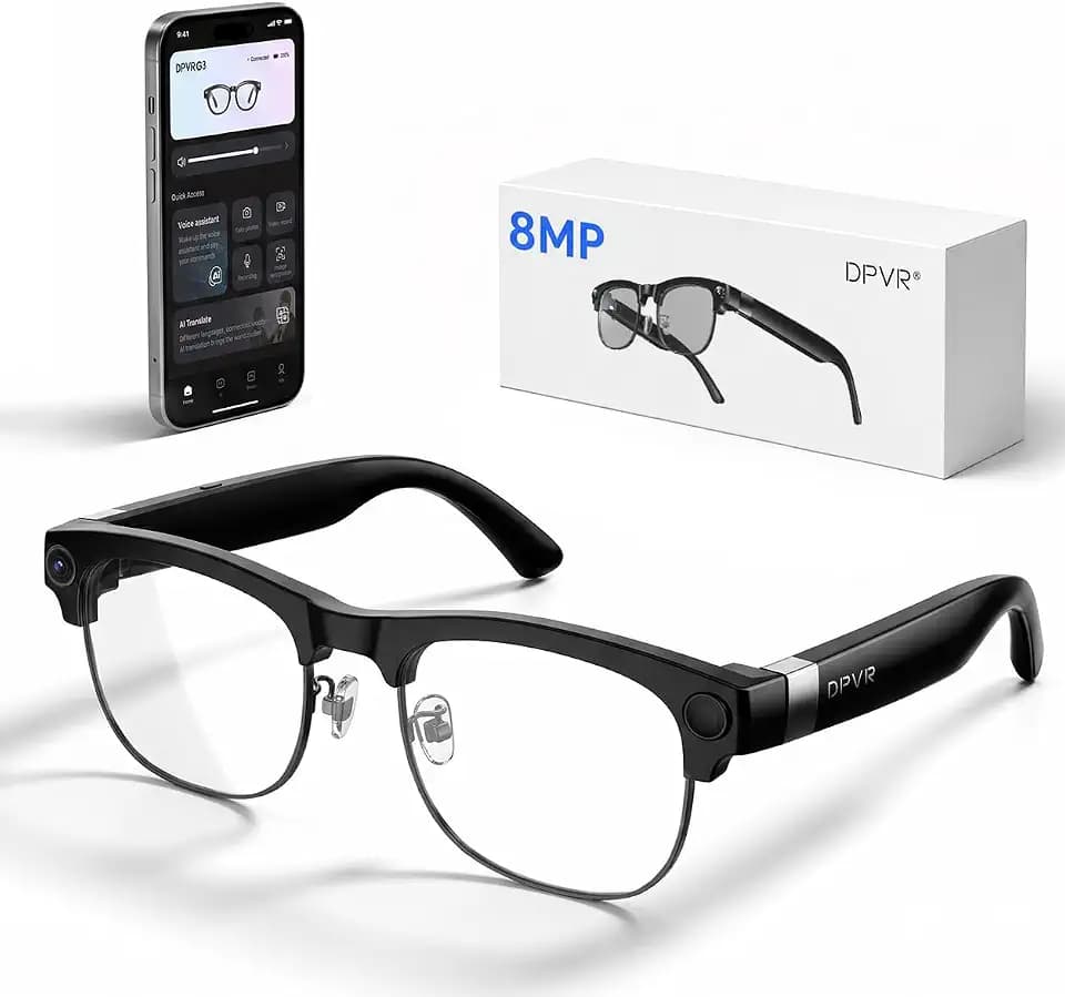 G3 AI Smart Glasses with Camera and Bluetooth, 8MP Video Recording Glasses