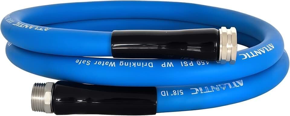 Atlantic RV Drinking Water Hose 6 ft, Lead, BPA, Phthalate-Free & PVC-Free
