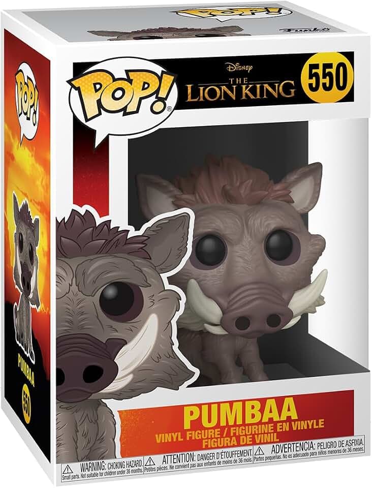 Funko Pop! Disney: The Lion King - Pumbaa Vinyl - König der Löwen, der - Vinyl-Sammelfigur - Geschenkidee - Offizielle Handelswaren - Spielzeug Für Kinder und Erwachsene - Movies Fans