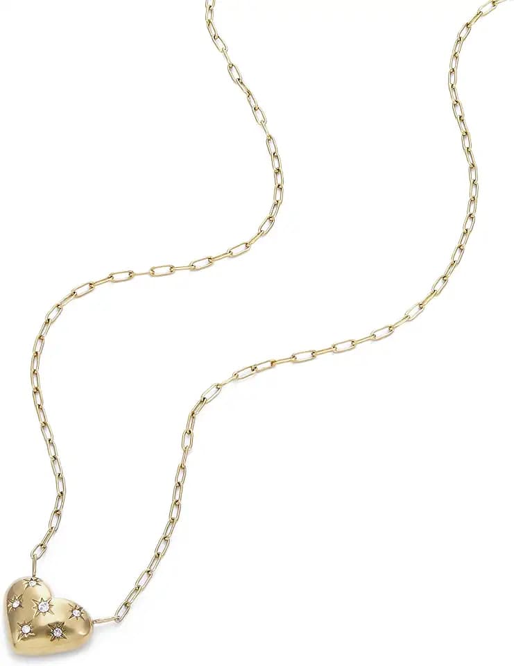Fossil Locket Necklace for Women