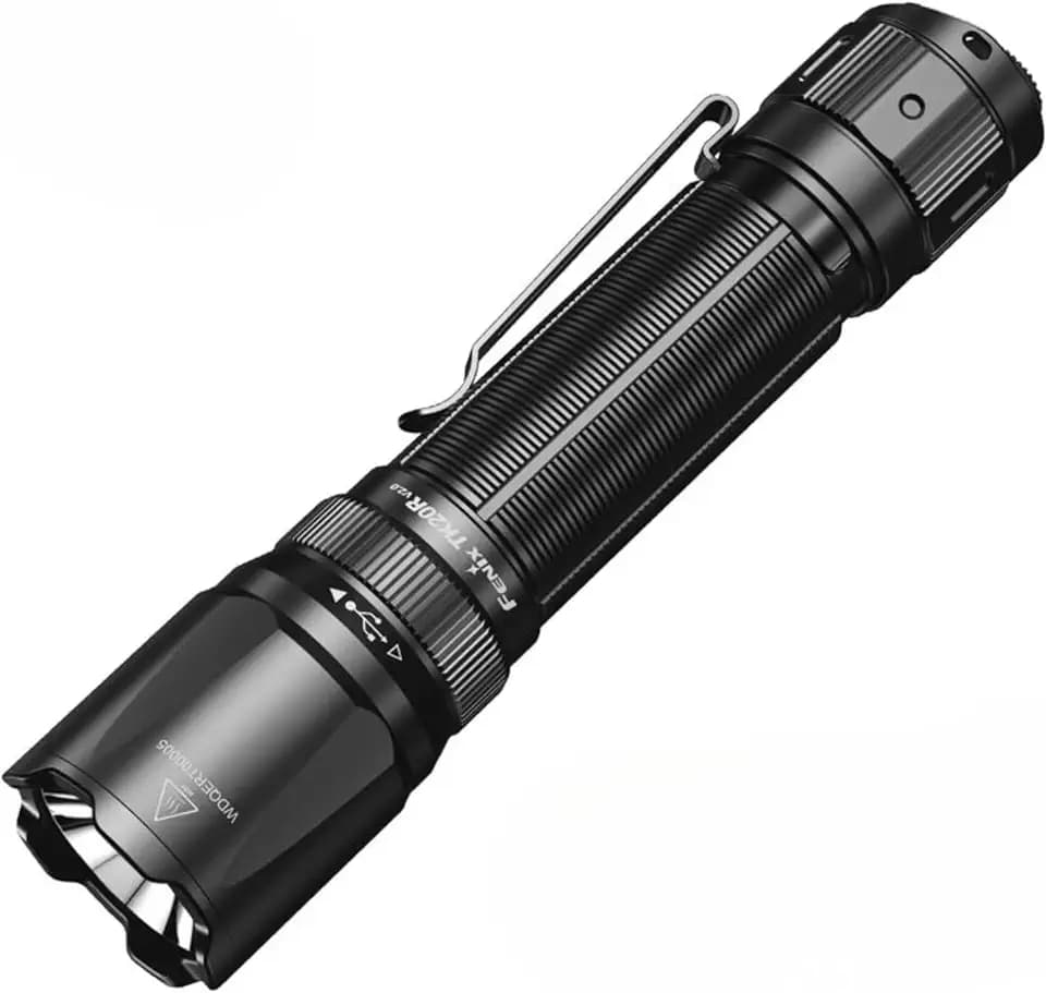 Fenix TK20R v2.0, 3000 Lumen, 21700 Powered, USB-C wiederaufladbar, APF Taschenlampe, Schwarz