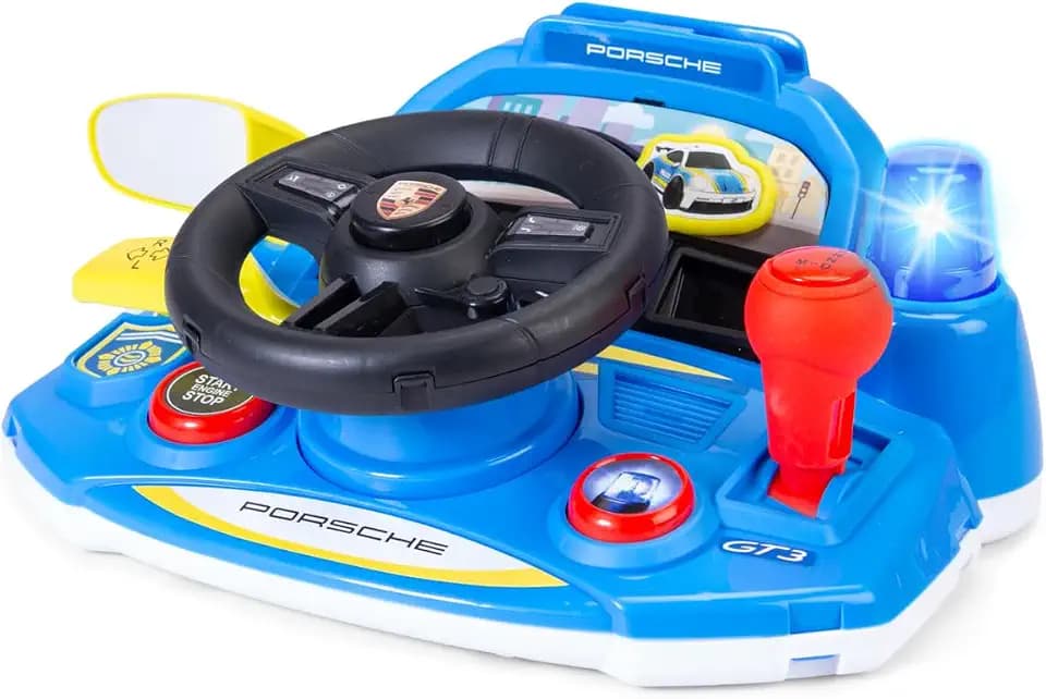 Dickie Toys ABC My First Porsche Lenkrad Spielzeug mit Licht & Sound