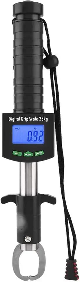 Digitales FischsteuerGerät, Fishing Gripper Fischlippengriff 3 in 1 Digital Fish Grip Scale 25 kg Fischlippengreifer Grabber mit 1M Maßband