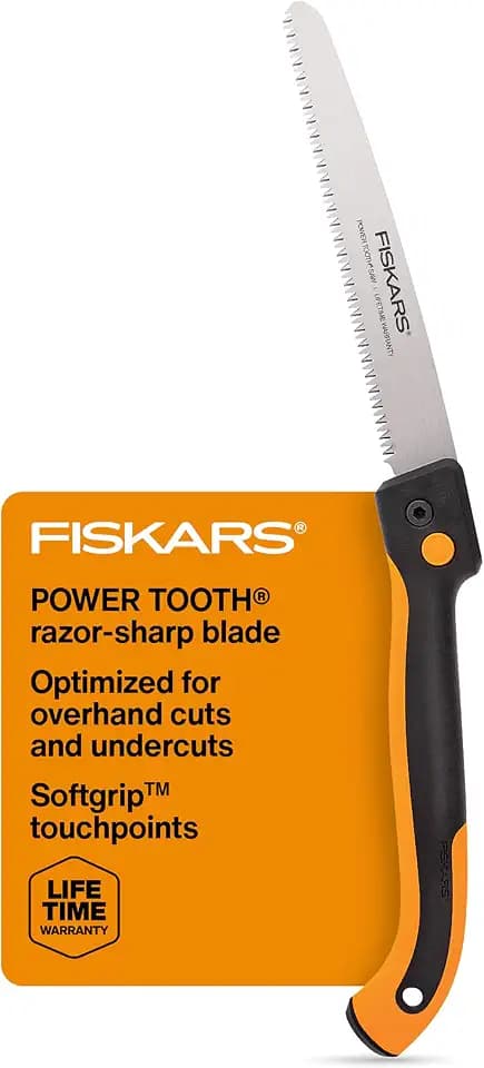 Fiskars 10" Folding Pruning Saw with Dual Position Locking Blade