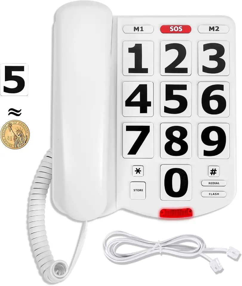 Large Number Phones for Seniors, Large Button Phones for Seniors