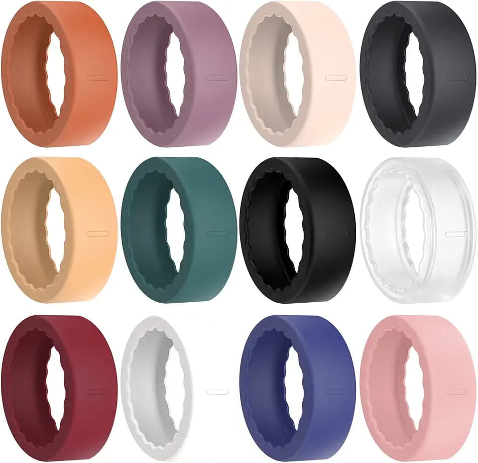 12 Pack Silicone Protector Cover Compatible with Oura Ring Gen 5