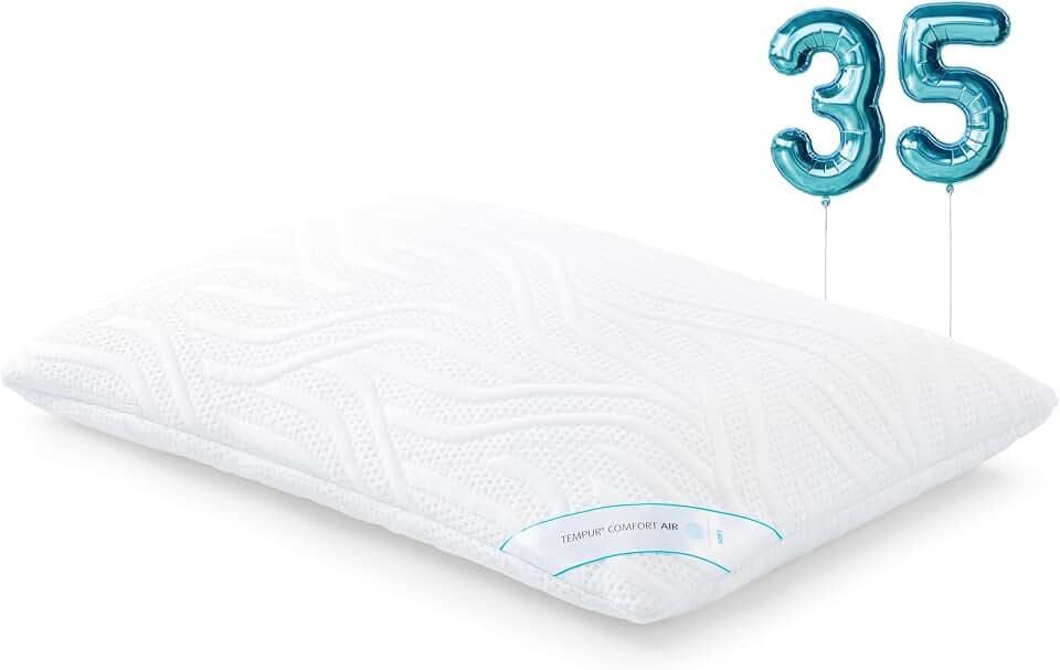 TEMPUR Comfort Air Soft Schlafkissen, Liegegefühl weich, 40x80 cm, Weiß