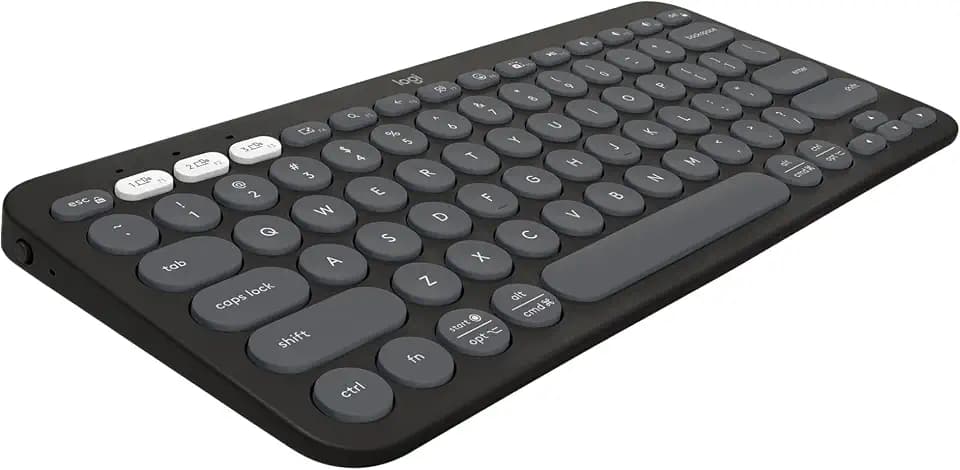 Logitech Pebble Keys 2 K380s Wireless Bluetooth Keyboard - Tonal Graphite