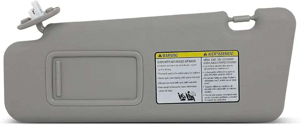 SCITOO Gray Sun Visor for Toyota for Highlander 2008-2013 74320-0E050-B0