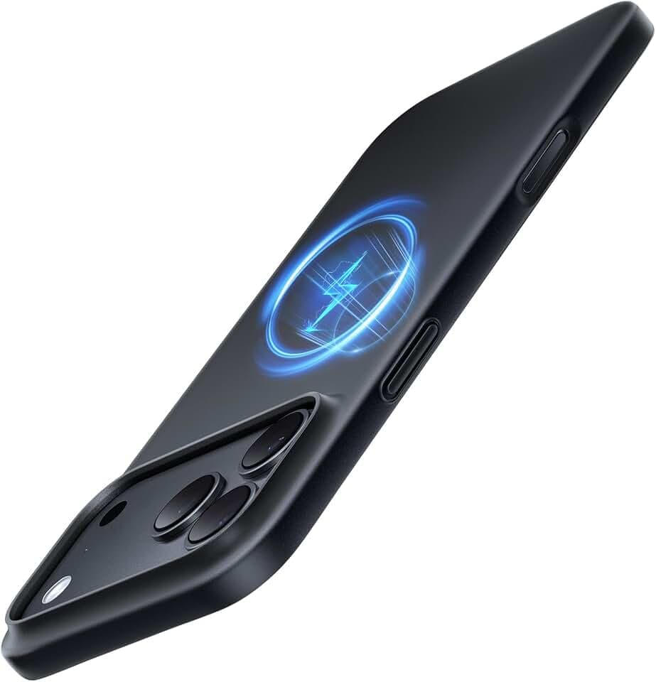TORRAS Ultra Dünn für iPhone 18 Pro Hülle für MagSafe 18 Pro Case, Schwarz