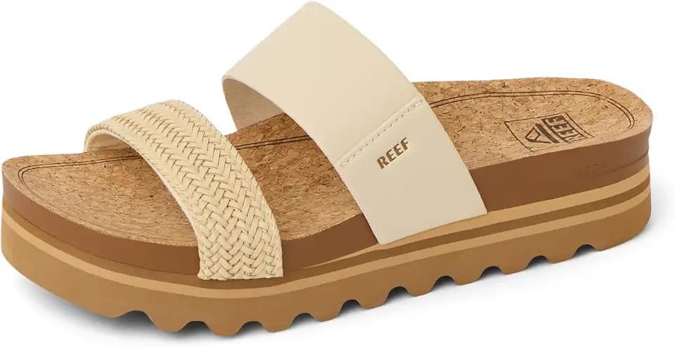 Reef Cushion Vista Hi Womens Platform Fashion Sandal, Arch Support, Ultra Soft Cushion Footbed