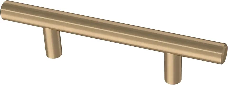Franklin Brass (5-Pack) – Champagne Bronze Cabinet Handles, 3 Inch Hole Center, Modern Pulls for Drawers, Kitchen Cabinet Door, Dressers | Solid Bar
