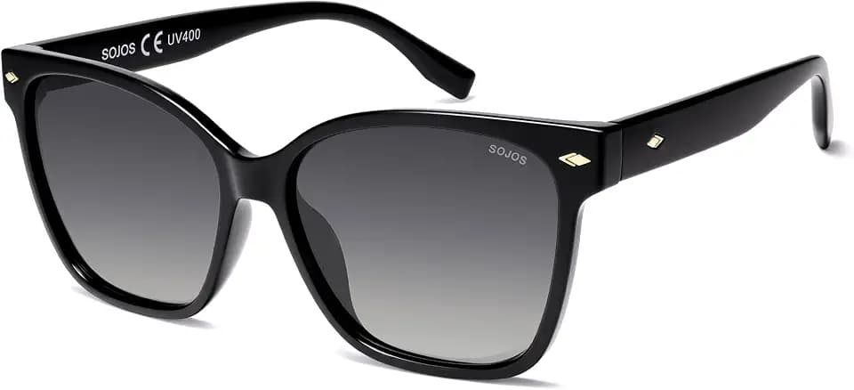 SOJOS Trendy Square Oversized Polarized Sunglasses Women SJ2682