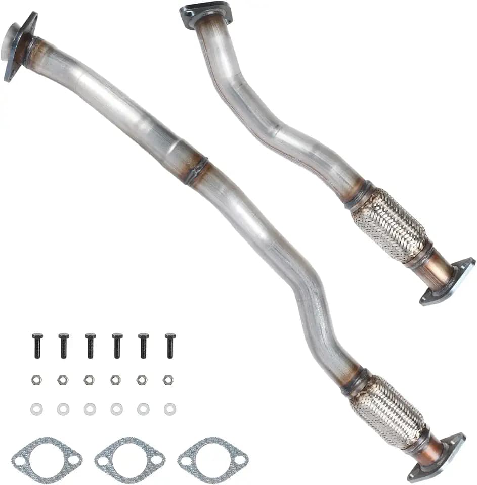 DB5Z-5G203-B Stainless Steel Exhaust Pipe compatible with 2013-2019 Ford Explorer Sport 3.5L, Exhaust Flex Pipe fit for 2013-2019 Ford Explorer 3.5L
