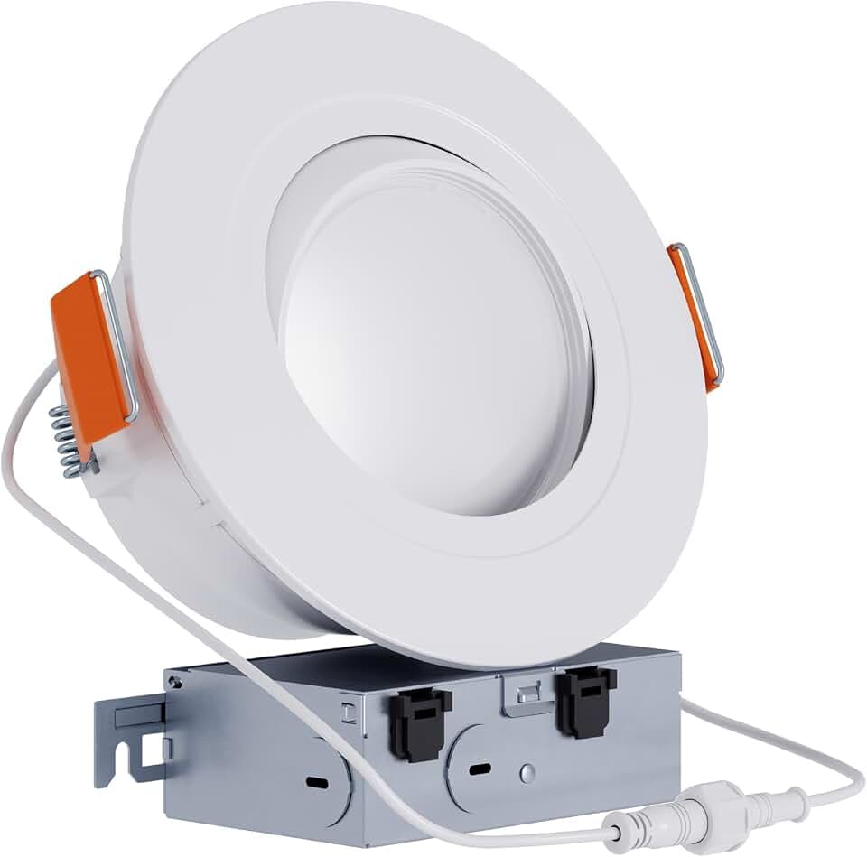 HALO RA 6 inch LED Recessed Lighting Adjustable Gimbal 5CCT 600/900lm