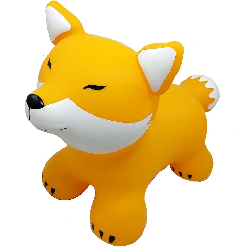 Gerardo´s Toys Jumpy Fox (Kinderspielzeug, Hüpfball Fuchsfigur, für draußen und drinnen, ab 12 Monaten, belastbar bis 100 kg) GT69368