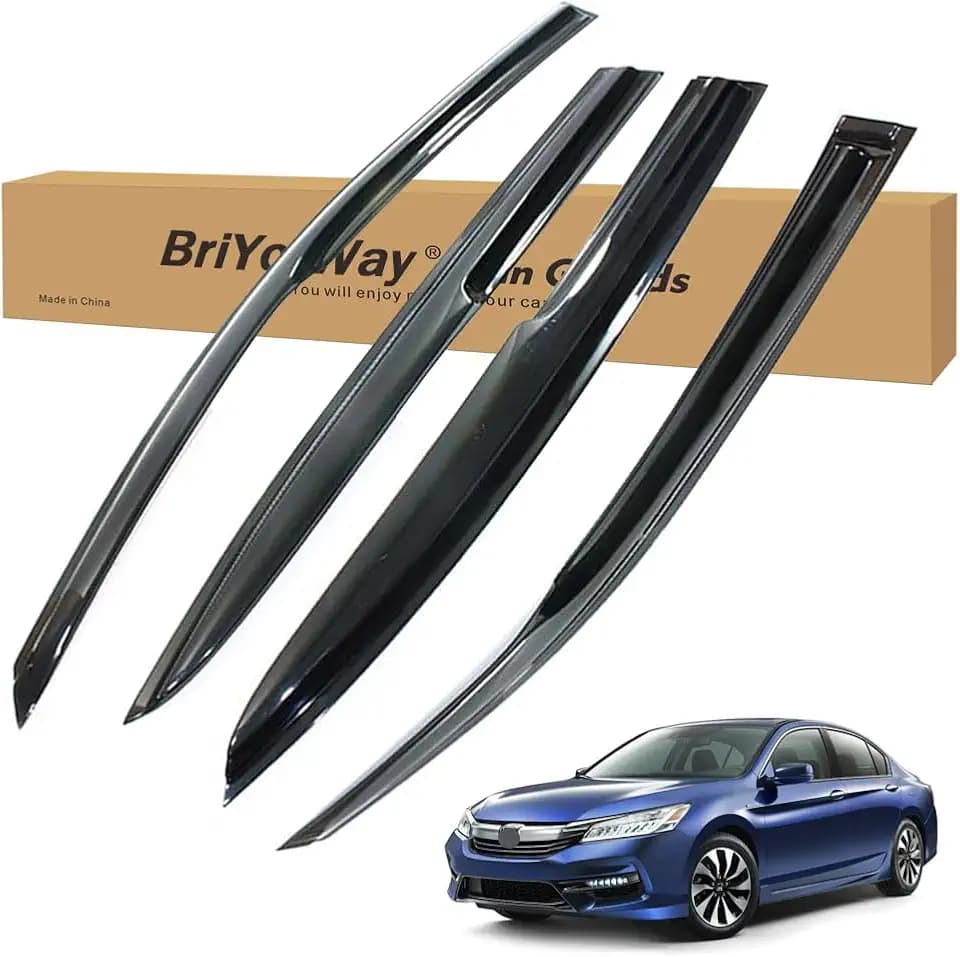 Vent Shades Rain Guards for Honda Accord 2013 2014 2015 2016 2017 Accessories, for Honda Accord Window Deflectors Window Visors
