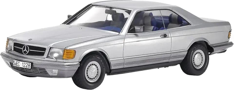 Tamiya 24029 1:24 Mercedes-Benz 500 SEC - Modellbau, Plastik Bausatz, Hobby, Basteln, Kleben, Modellbausatz, Modell, Plastikmodellbau, Geformte Farbe