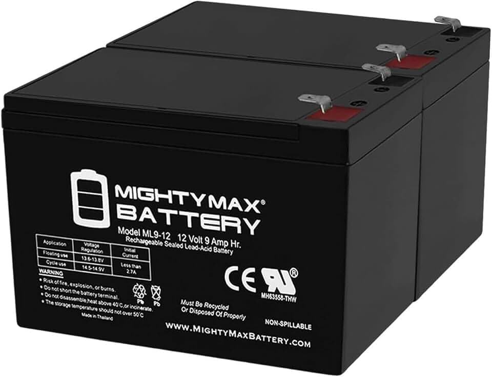 12V 9AH Replaces CYBERPOWER Intelligent 1500VA UPS - 2 Pack