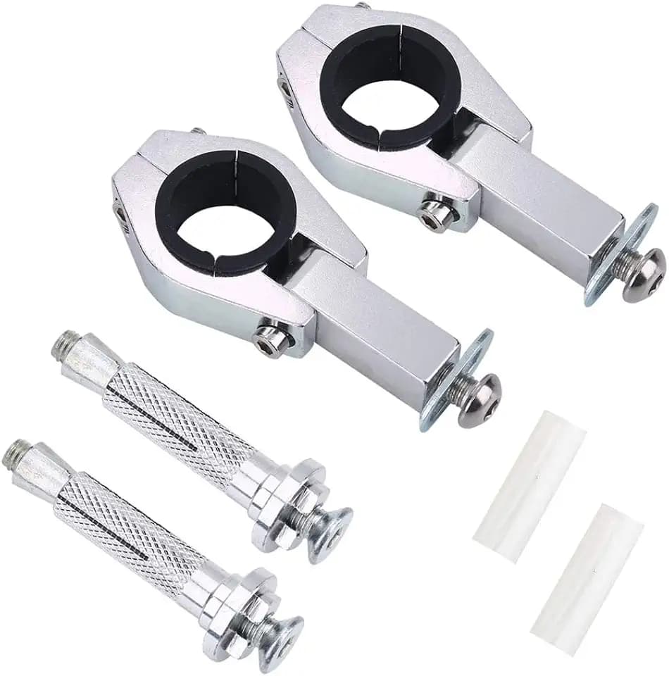Hand Guard Clamps Mounting Hardware,28mm 1 1/8 inch Motorcycle Hand Guard Handguards Fat Clamp Mounting Kit Motorbike Component Motorcycle Handguard Mount motorbike handguard fitting kit