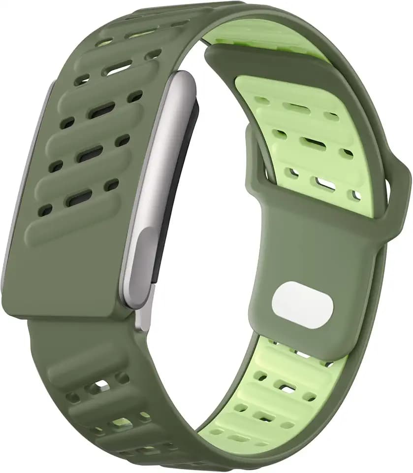 omee Silicone Sport Band Compatible with Whoop 5.0 Band Strap Men Women, Breathable Sport Adjustable Waterproof Replacement Wristbands Straps for Whoop 5.0 Silicone Bands