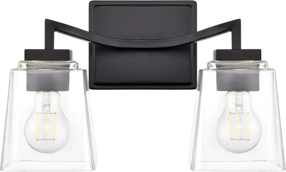 ML Lighting 24002-MB Avenna 14.5" Wide 2-Light Vanity - Matte Black