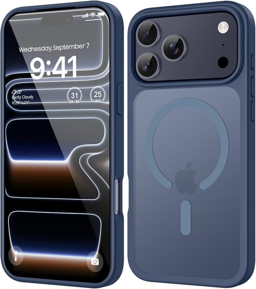HGH Magnetische Hülle für iPhone 17 Pro, Marineblau