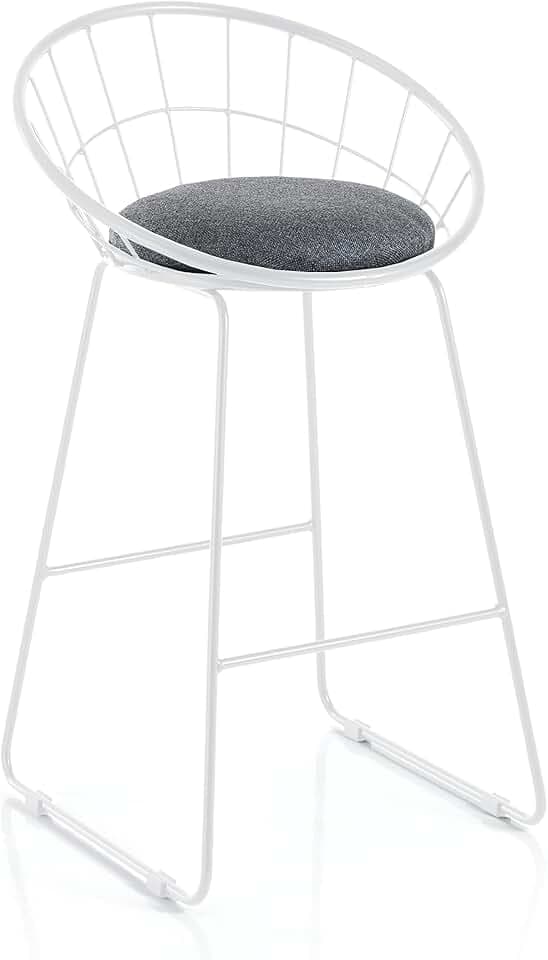 Alden White 2er Set Barhocker