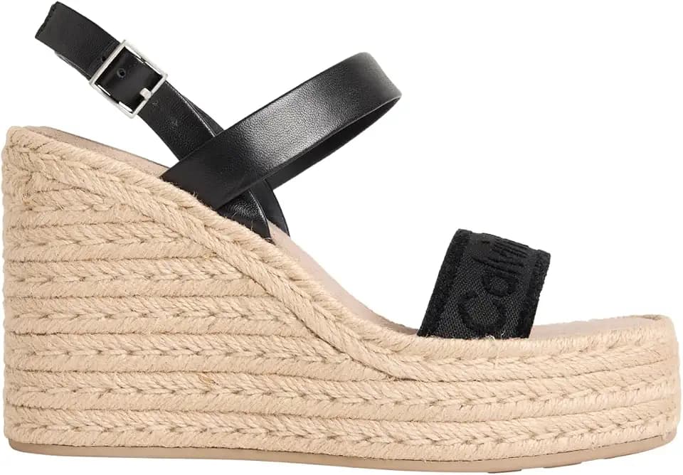 Calvin Klein Damen Wedge Espad 70 Webbing LTH Hw0hw02901 Keil-Espadrilles