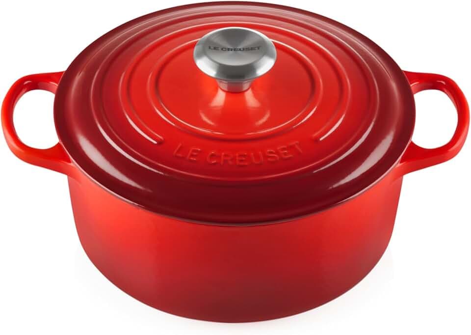 Le Creuset Enameled Cast Iron Round Dutch Oven, 4.5 qt., Cerise