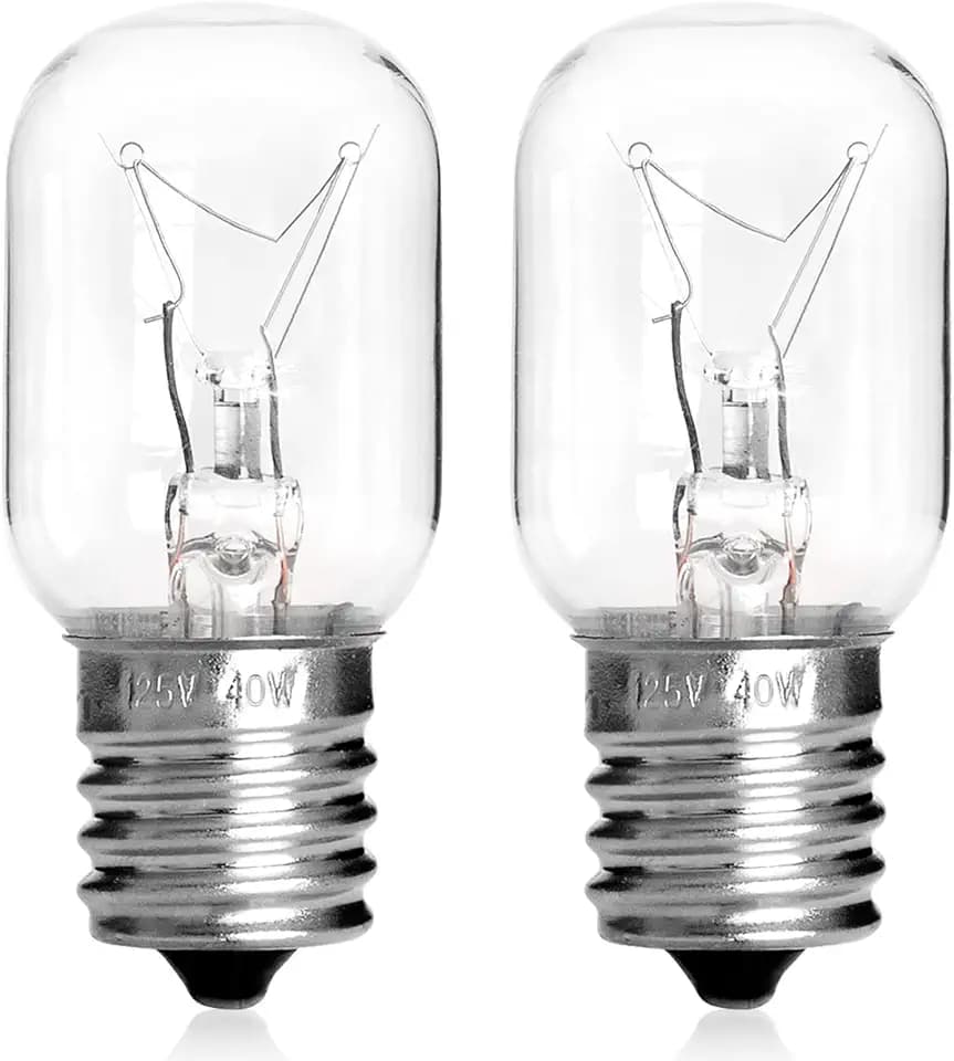 Microwave Light Bulb for Whirlpool, 8206232A Light Bulbs for Maytag GE Kenmore Over Range Hood, Kei 125V 40W, Microwave Bulbs Over Stove, 2 Count