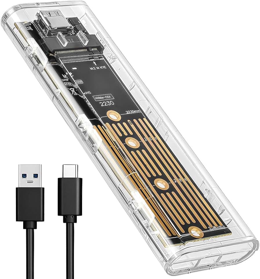AXFEE NVME Gehäuse M.2, Festplattengehäuse, M2 Adapter 10Gbps USB3.1 Gen2