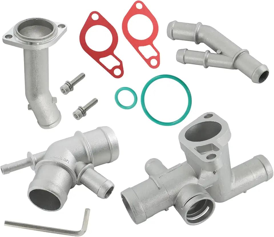 labwork Cast Aluminum Coolant Flange Upgrade Kit Replacement for 1J0121087E