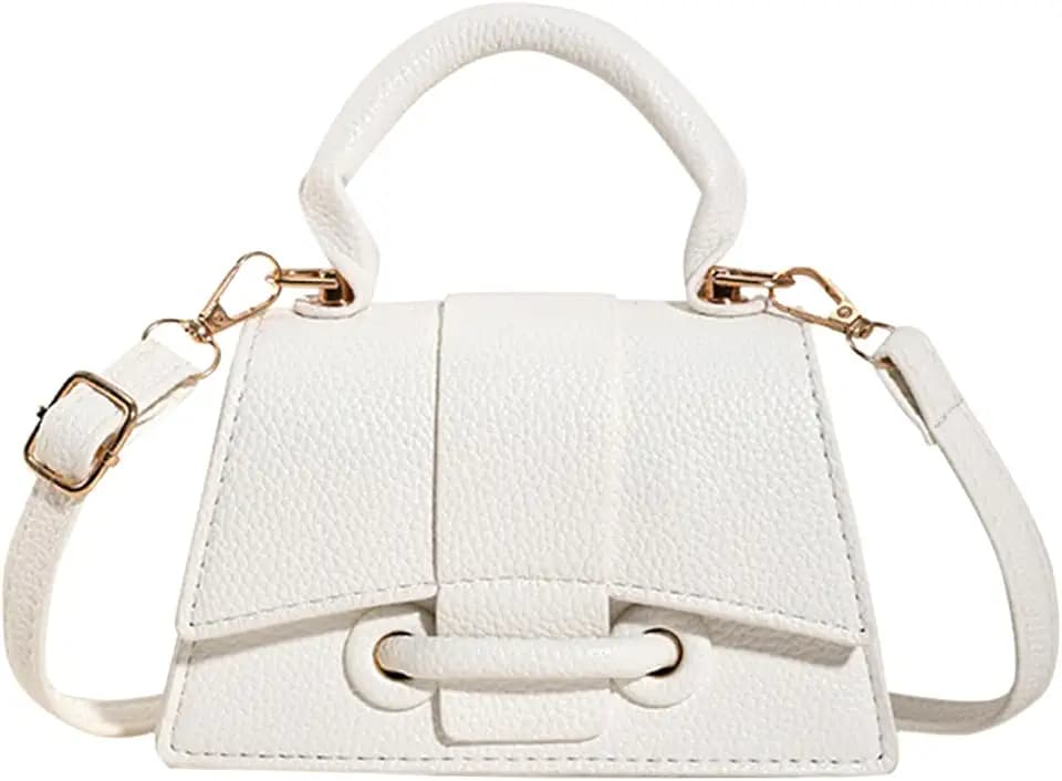 Ayliss Micro Mini Crossbody Handbag Women's Purse Clutch Cute Mini Trendy Bag Top Handle PU Leather Shoulder Bag