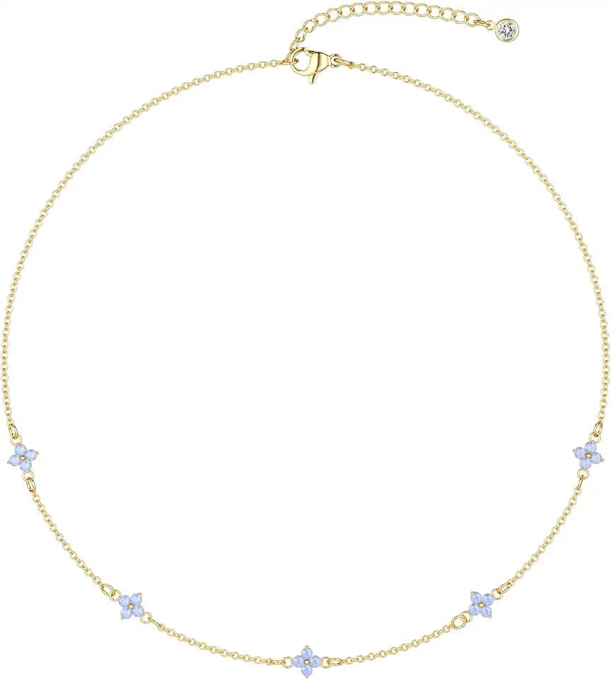 Freekiss Gold/Silver Necklace for Women, Dainty Chain Necklace