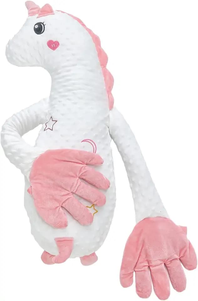 RSN Companion Plush Toy, Cute Animal Plush Stuffed Comforting Pillow, Portable Dinosaur Unicorn Figure Dolls for Home and Travel (Unicorn, OneSize)