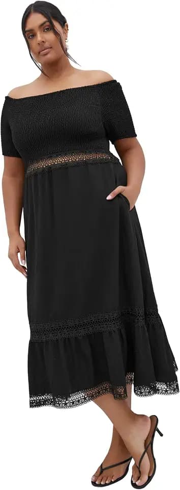 City Chic Women's Plus Size Dress - Aura Midi