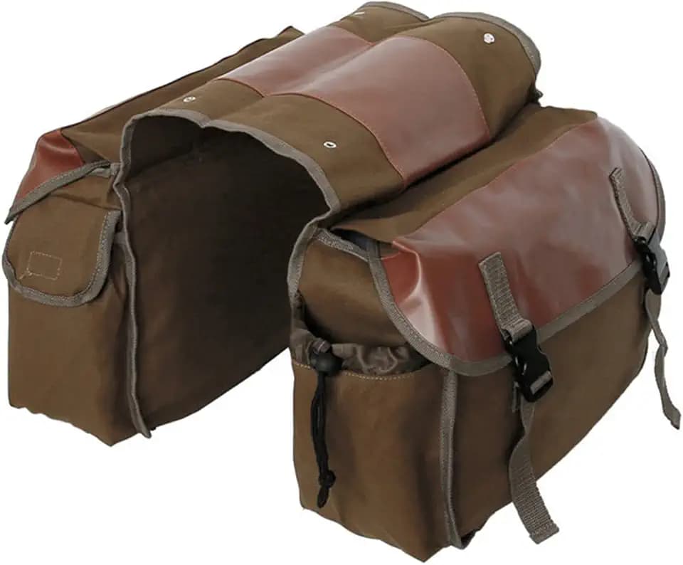 Shkalacar Motorcycle Saddle bags, Tool Bag, Motorcycle Saddlebag Side Tool Bags Cycling Luggage Bag Riding Travel Canvas Waterproof Panniers Box Side Tools Bag Pouch