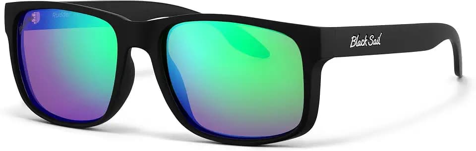 Black Sail Rudder Polarized Sunglasses Men Women