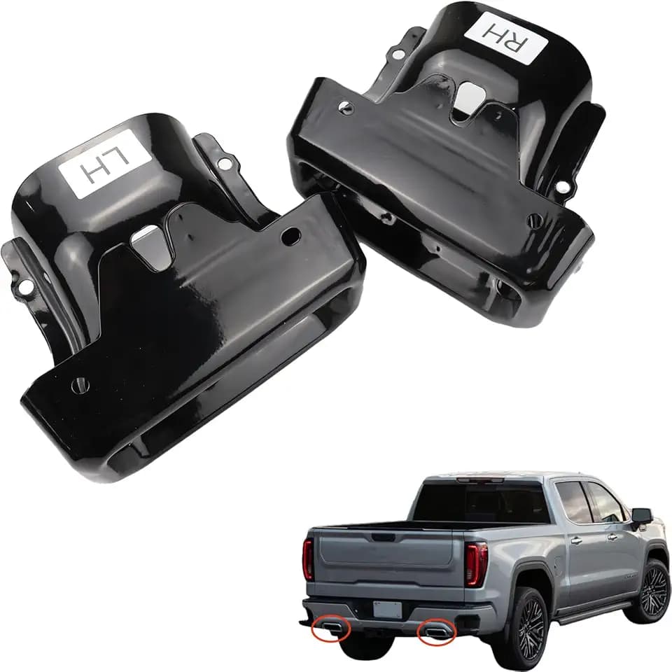Dual Exhaust Tips Compatible with Chevy Chevrolet Silverado