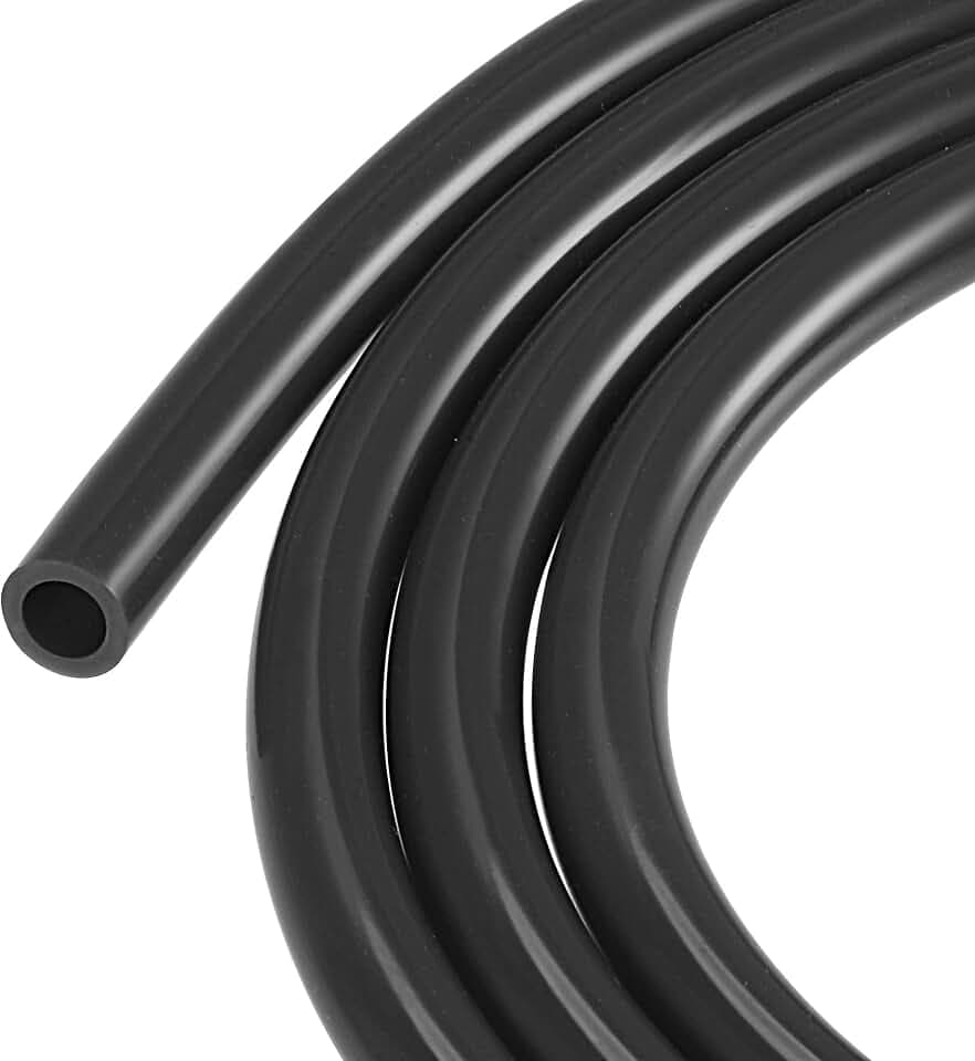 sourcing map Silikonschlauch Schlauch 8mm ID 12mm OD 8ft Schwarz