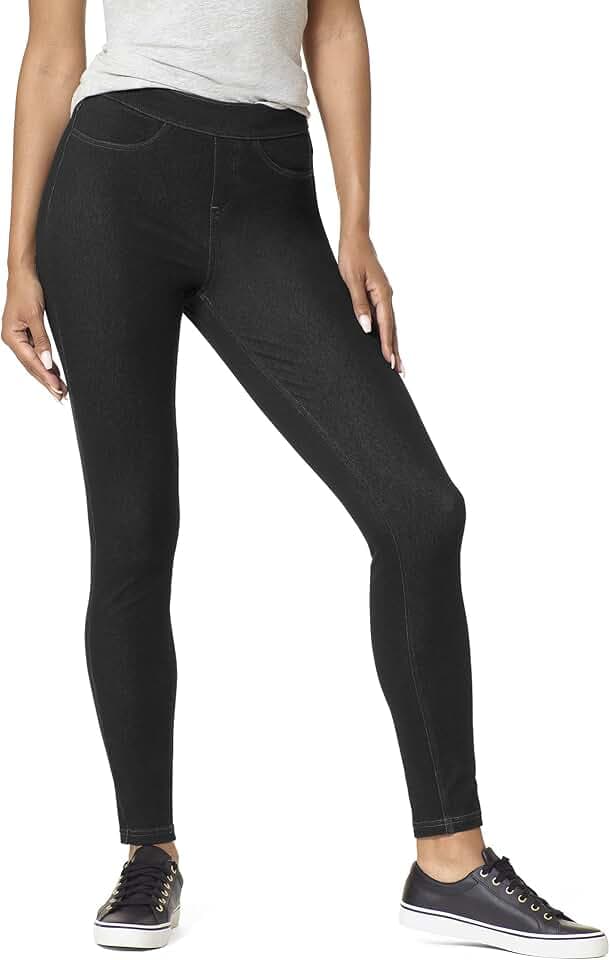 HUE Women's Essential Denim Leggings for Women